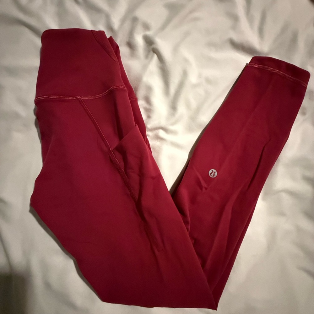 lululemon athletica Red Leggings